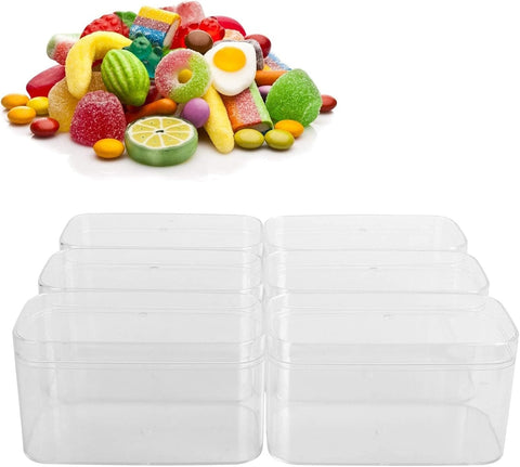 Transparent Rounded Rectangle Box, 50 Pc CTN 12x6x7 Cms