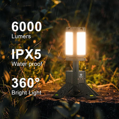 Toby’s New CPL-T21 Telescopic Camping Lights Rechargeable 14000mAh, LED Collapsible Camping Lantern