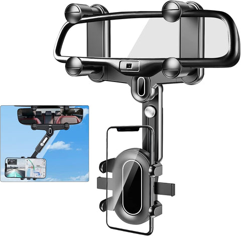 Rear View Mirror Phone Holder for Car 360°