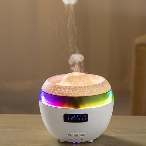 Flame Cool Mist Humidifier – Ultrasonic Essential Oil Diffuser with Color-Changing LED Lights