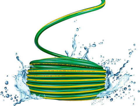 Mermaid Garden Water Hose Reinforced 1/2 Inch 50 Meter – Green | Half-Inch Irrigation Water Hose | Flexible 50M Watering Hose