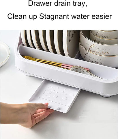 Desktop Disinfection Cabinet with Lid Tableware Storage Box Tableware Dryer