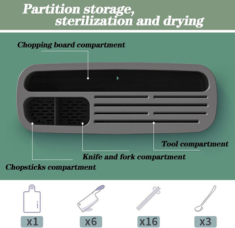 Smart Knife Cutting Board, Knife Kitchen Tools Drying Holder
