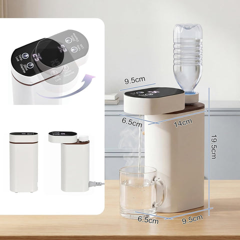Olmecs Portable Instant Hot Water Dispenser 2000W Water Heater 5 Adjustable Temperatures