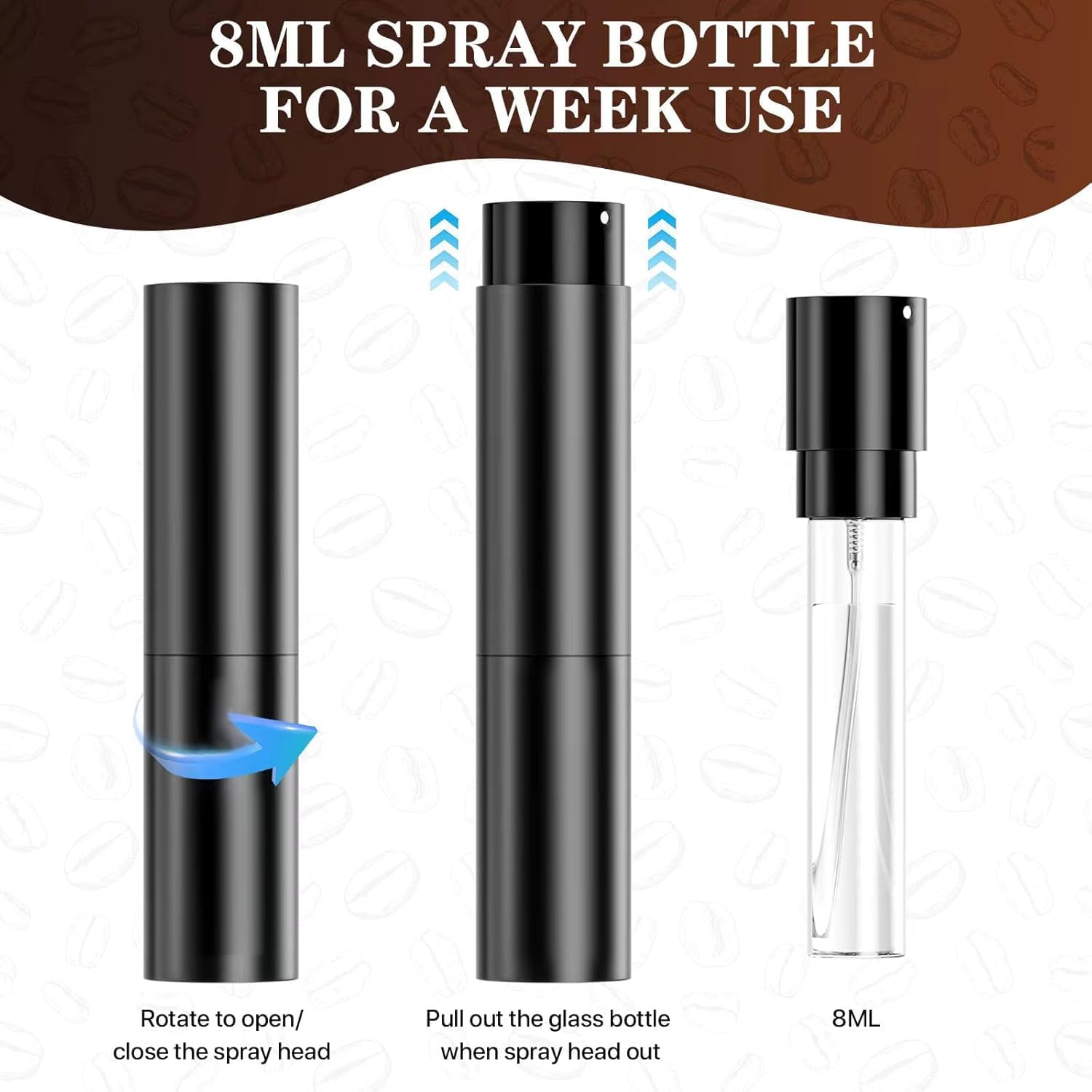 Coffee Beans Dosing Cup with Spoon and Spray Bottle Kit For Espresso