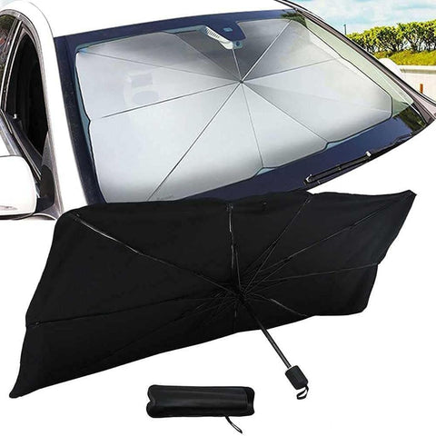 Car Sun Shade Foldable Protector, Front Window Cover to Block Heat and UV Rays
