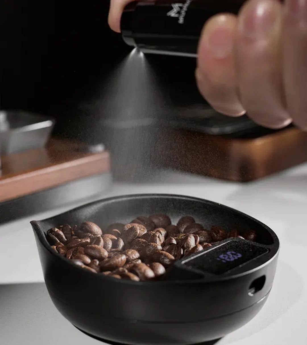 Olmecs 0.1g Precision Coffee dosing Scale with Timer – up to 3kg Digital Scale for Pour-Over, Espresso, French Press, Kitchen Use
