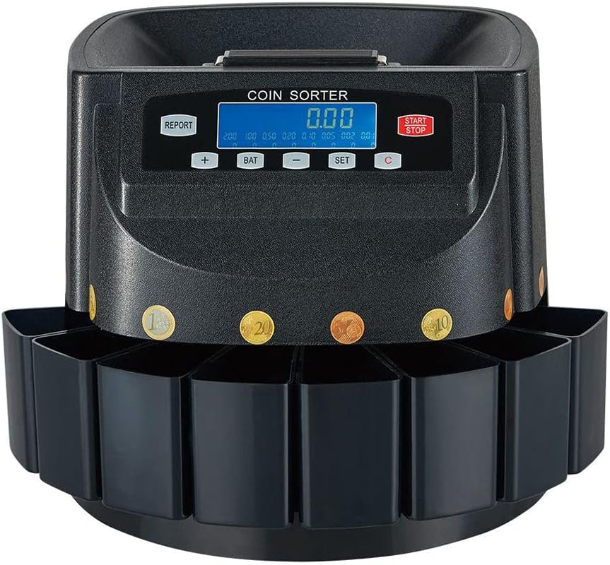 Coin Mathine Coin counting machine LCD screen coin sorting machine CN-550 – Emaratshop