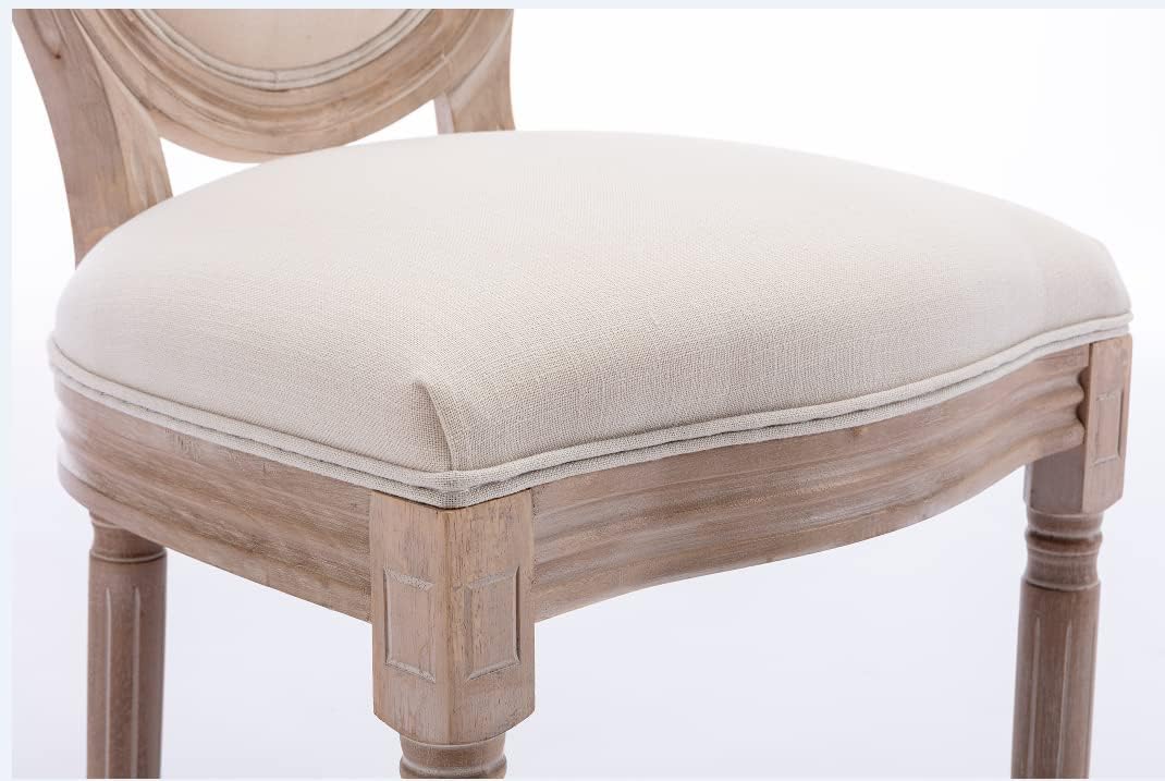 Olmecs Mordern Solid Wood Dining Chair for Kitchen (beige1)