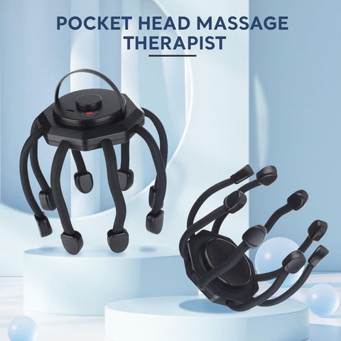 Olmecs Electric Head Massager Octopus Scalp Massagers,360 Degree Automatic