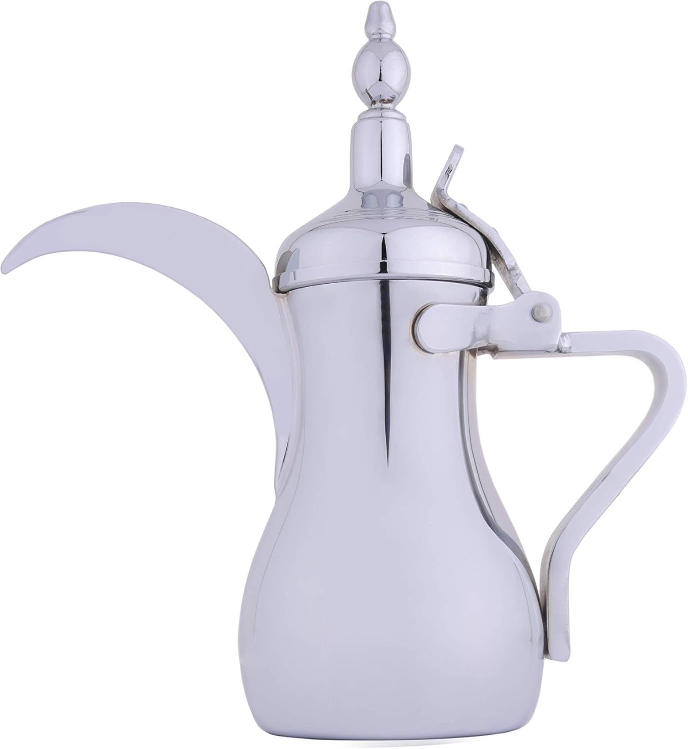 Stainless Steel Arabic Coffee Pot 12 Oz, Durable Coffee Maker for Kitchen, Outdoor, Camping, Backpacking, Stovetop safe (Gold)