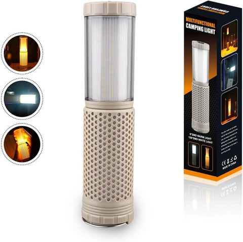 Olmecs Multifunctional Camping Light–Rechargeable Lantern with Warm and White LED