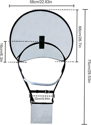 Handsfree Umbrella Hat for Hajj, Umrah & Outdoor Fishing Hiking Camping Cycling Mountaineering