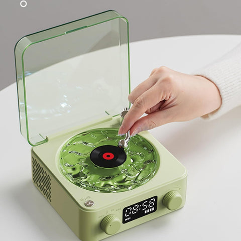 Bluetooth Vinyl Record Player Waves