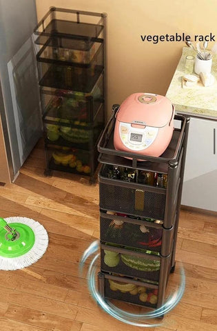 5-Layer Metal Kitchen Trolley