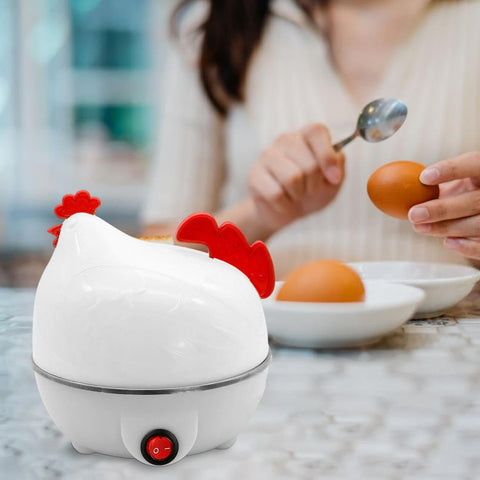 Electric Egg Cooker, White Egg Steamer, Egg Cooker, 7 Egg Volume