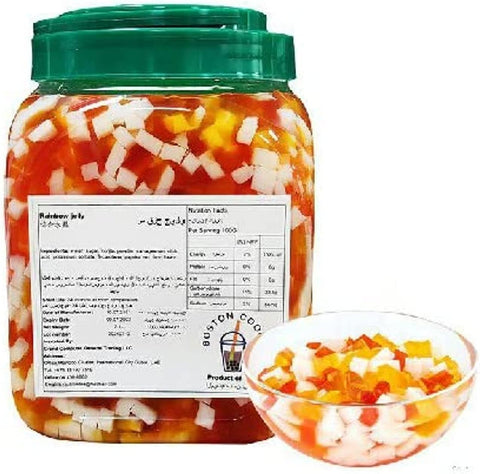 Boba Rainbow Jelly for Bubble Tea Premium Flavored 2.5L