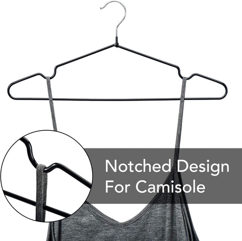 Willow Metal Hangers with Rubber Coating (30Pc Pack)