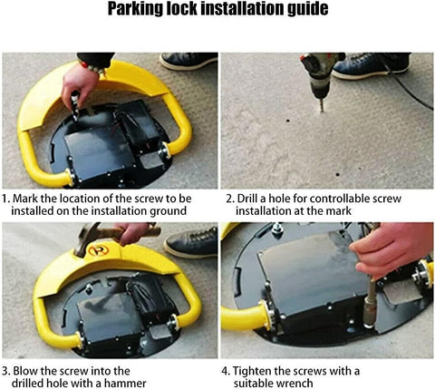 O-Type Parking Space Lock Intelligent Remote Control Lock, Anti-Collision, Automatic Induction