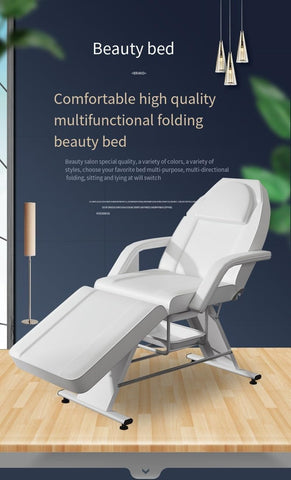 Folding Beauty Salon Massage Examination Bed - Tattoo Chair, Micro Beauty Body and Ciliary Bed