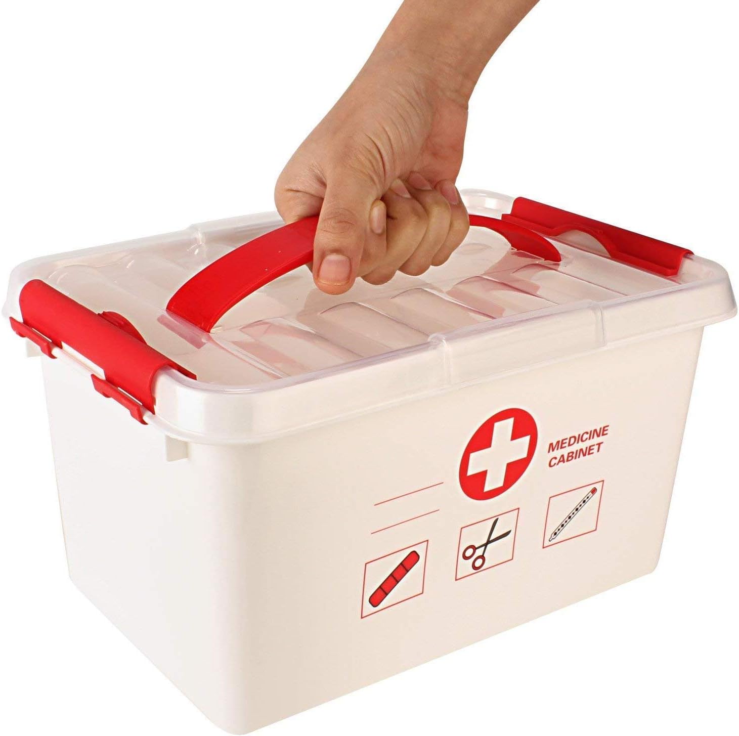 First Aid Storage Box Tool First Aid Box Lockable Medicine Storage Box – Emaratshop