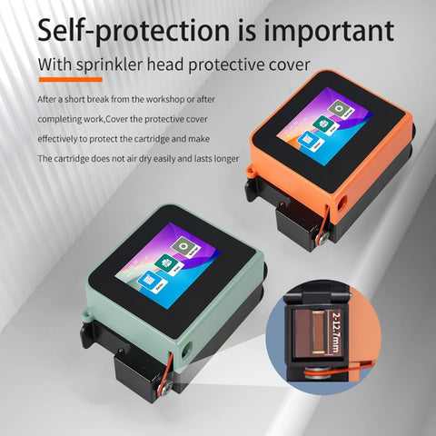 Mini Handheld Printer Portable Inkjet Printer 600DPI High Definition Inkjet Code Printer with 2.4Inch LED