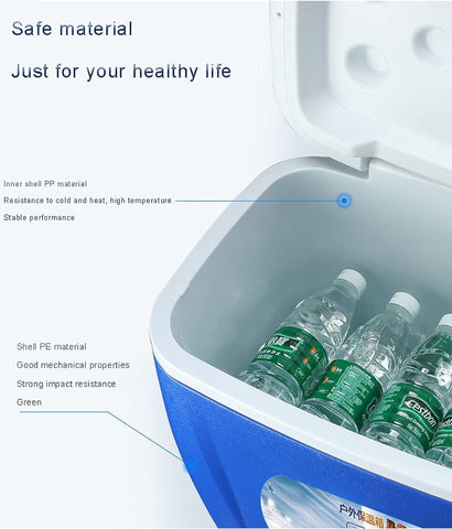 Large Insulated Cooler Box  – Portable Ice Chest for Camping