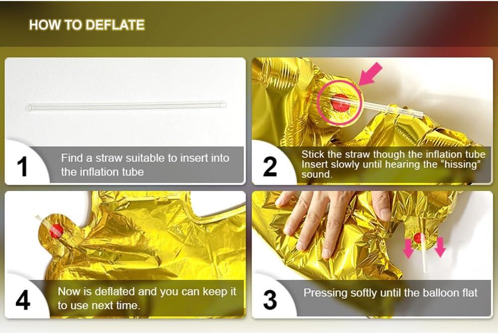 Gold Number Balloons in Helium Foil Mylar No.7