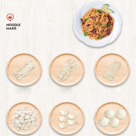 Pasta Machine Electric Pasta Maker Machine Stainless Steel Pasta Maker w 2 Blades and 9 Thickness Settings