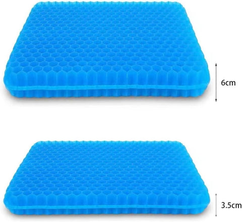 Honeycomb Gel Seat Cushion – Pressure Relief & Cooling Support Pad for Office Chairs (6 / 3.5 Cms)