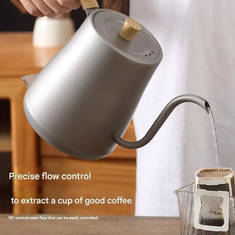 Olmecs Wooden handle design Gooseneck Electric Pour Over Kettle with Temperature Control