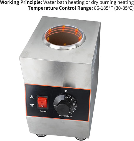 Electric Cheese Sauce Warmer, Nacho Bottle Warmer Hot Fudge Dispenser With 650Ml Squeeze Bottle