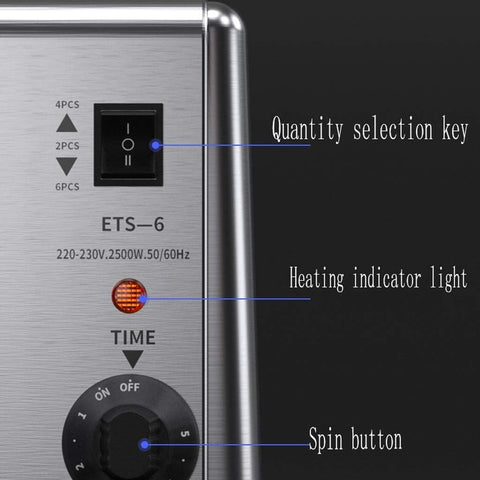 Toaster Breakfast Machine Hotel Commercial Toaster 6-slice