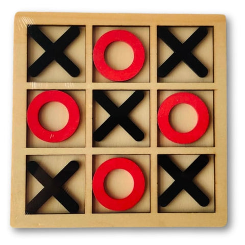 Olmecs (45x45 Cm) Tic Tac Toe Game, XO Wooden Board Game