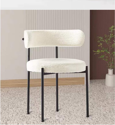 Olmecs Home and  Dining Room Restaurant Chair  (off white)