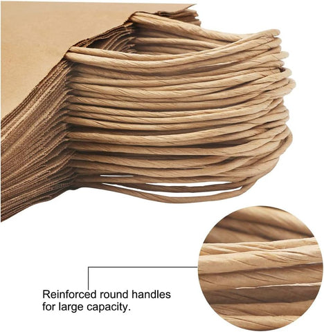 Willow 250 Pieces Kraft Paper Bags with Twisted Handle  33x34x18cm (250Pc / Box)