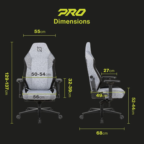 Navodesk APEX AIR, Ergonomic Gaming Chair (PRO UltraWeave - Grey)