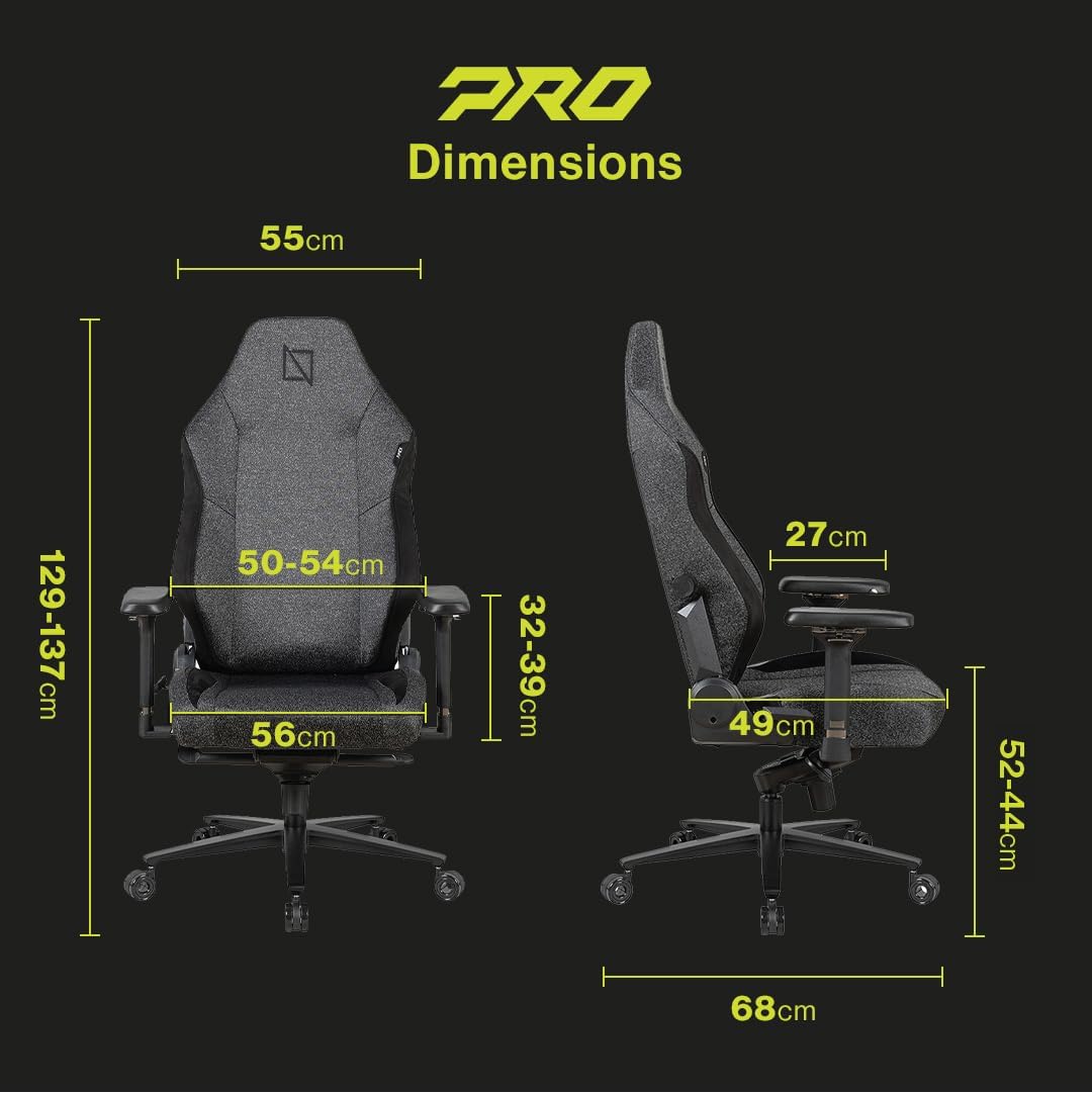 Navodesk APEX AIR, Ergonomic Gaming Chair (PRO UltraWeave - Black)