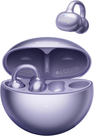 Sanag S6S- Ear Free Clip-On Headphones True Wireless Bluetooth Earphones with Microphone