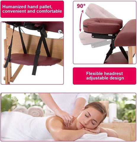 Portable Fitness Massage Table - Professional Adjustable Folding Bed for Ultimate Relaxation