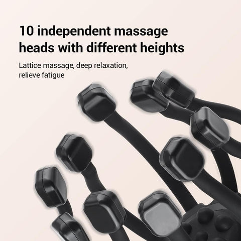 Olmecs Electric Head Massager Octopus Scalp Massagers,360 Degree Automatic