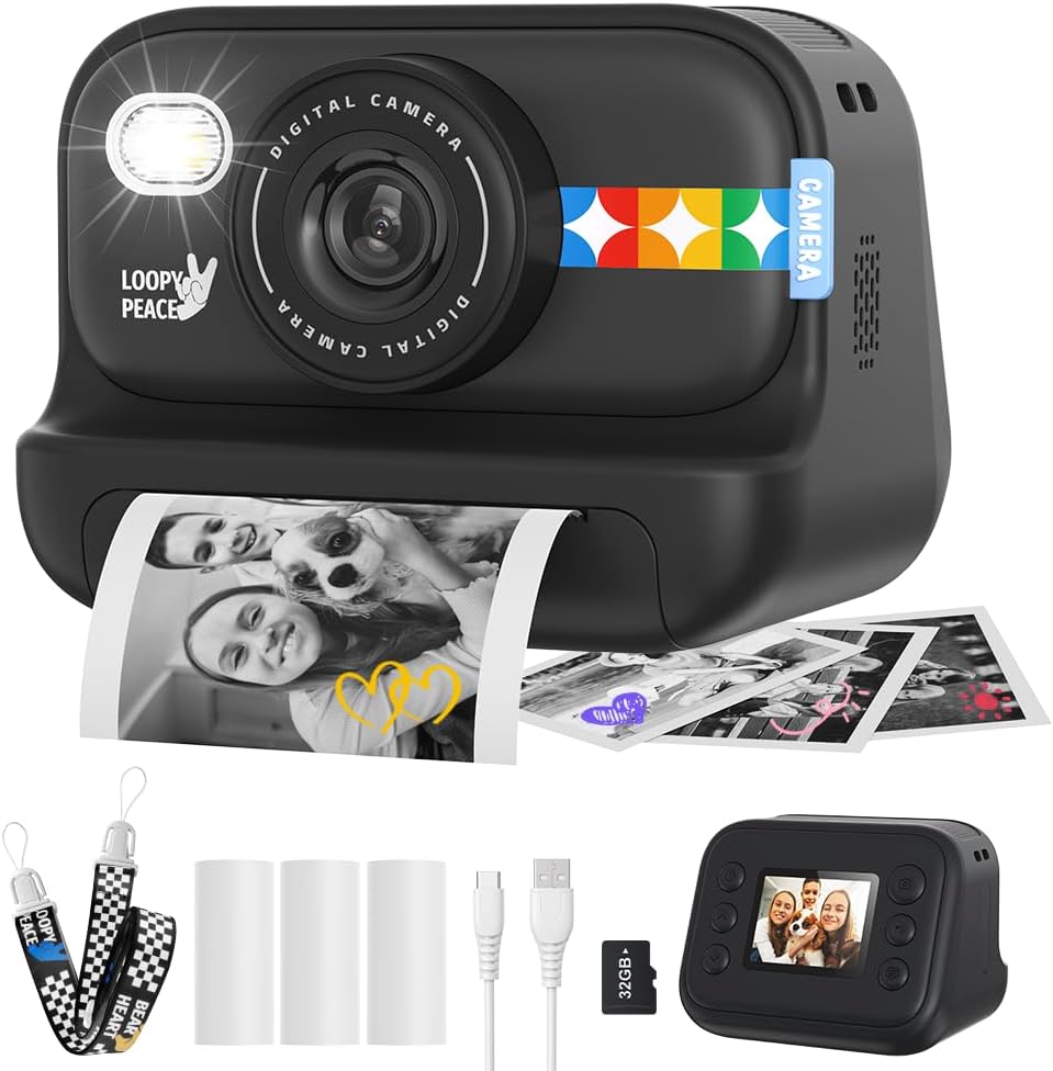 Instant Print Camera for Kids