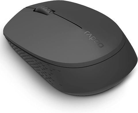 Rapoo M100 Multi-mode Wireless Silent Optical Mouse - Dark Grey, compact