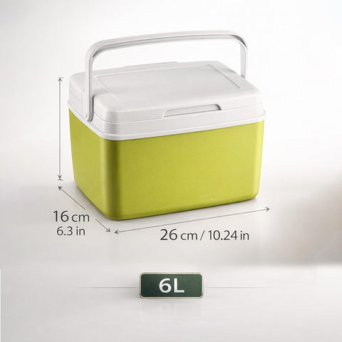 Insulated Cooler Box with Ice Packs – Portable Ice Chest for Camping (6 Ltr)