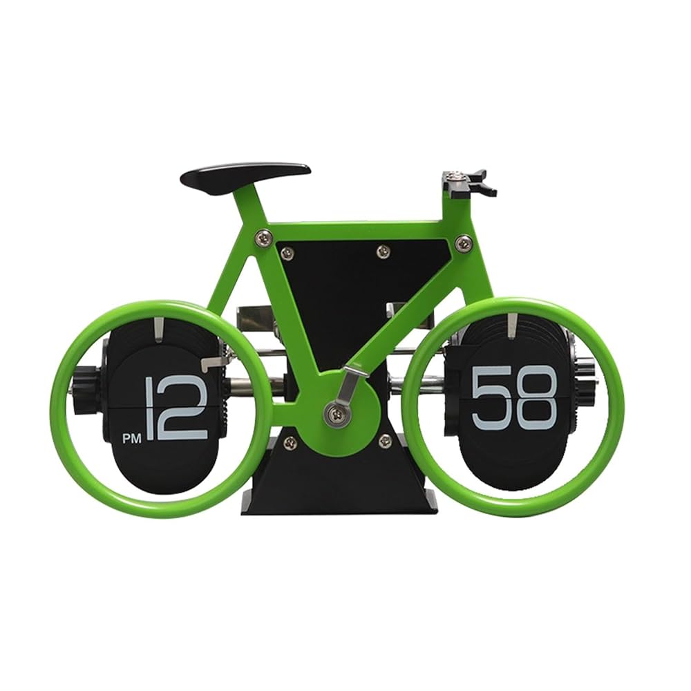 OLMECS Bicycle Shaped Flip Clock