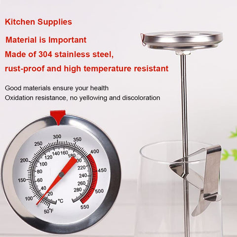 Deep Fry Candy Thermometer with Stainless Steel Probe
