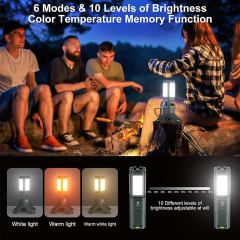 Toby’s New CPL-T21 Telescopic Camping Lights Rechargeable 14000mAh, LED Collapsible Camping Lantern