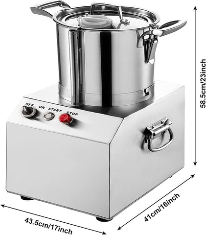 Electric Food Cutter Mixer, Stainless Steel Food Grinder Machine, for Meat, Vegetables, Fruits