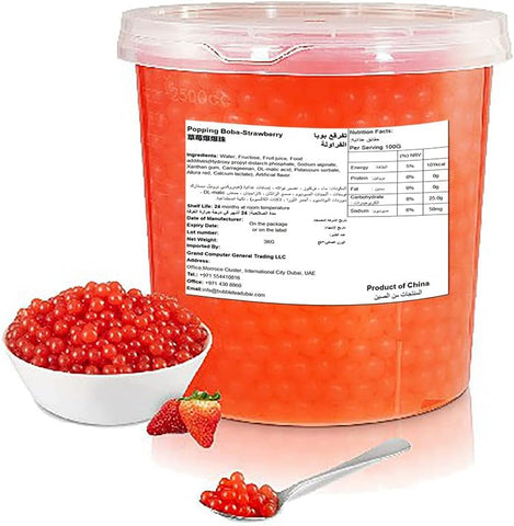 Strawberry Boba Premium Flavored 3kg