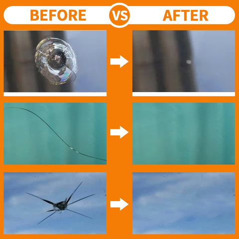 Windscreen Repair Kit, Car Windscreen Crack Repair Kit with Durable Resin